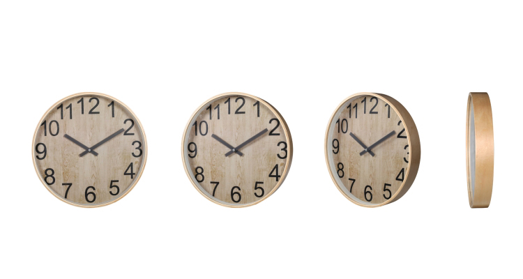 Clock Modern Wooden