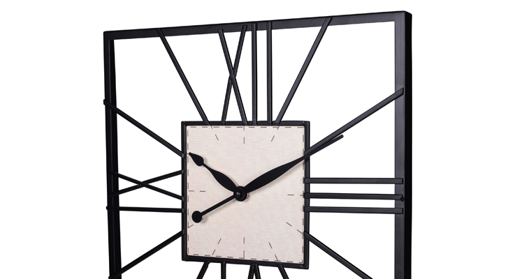 Square Iron Wall Clock