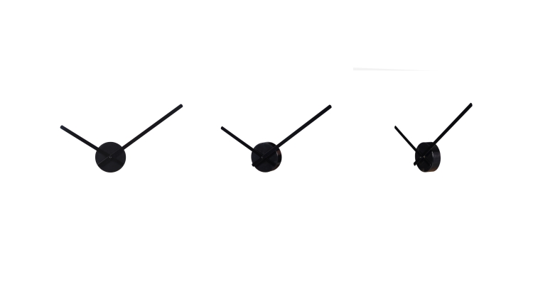 Black Wall Clock Large