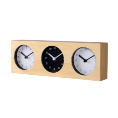 reloj de mesa de madera