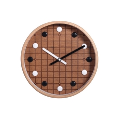reloj de pared de madera moderno