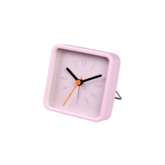 reloj de alarma de cuarzo rosa