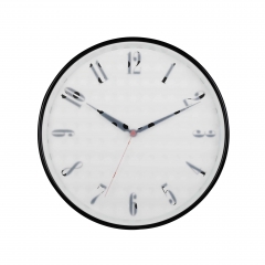 30cm metal wall clock with frosted glass lens