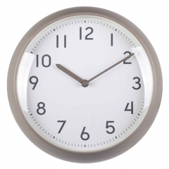 12 plastic wall clock with convex glass