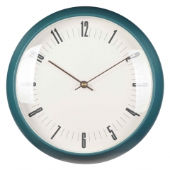 12 plastic wall clock with convex glass