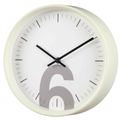 25cm plastic wall clock